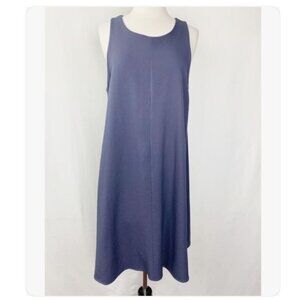 Anthropologie A-Line Sheath Dress Large EUC! Eggplant Keyhole Back